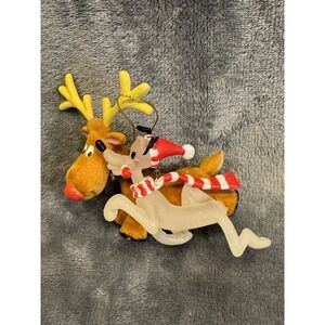Disney Christmas Magic Ornament Pluto and Velveteen‎ Reindeer Friend